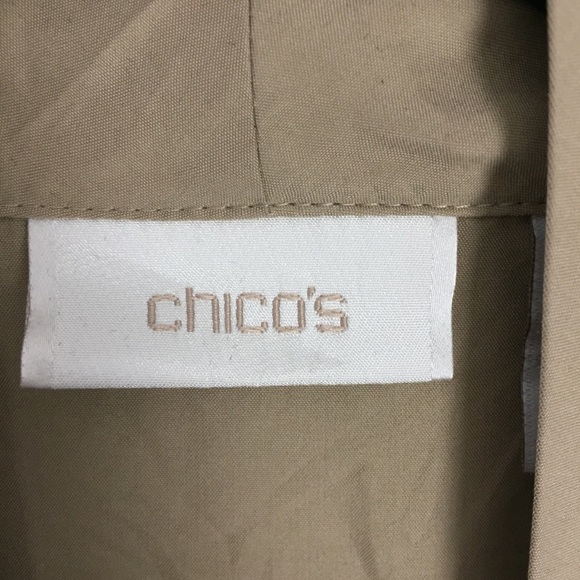 Chico's Modal Blend Waterfall Front Cardigan Sz 3 / XL Tan Long Sleeve Wrap Top - Picture 11 of 11